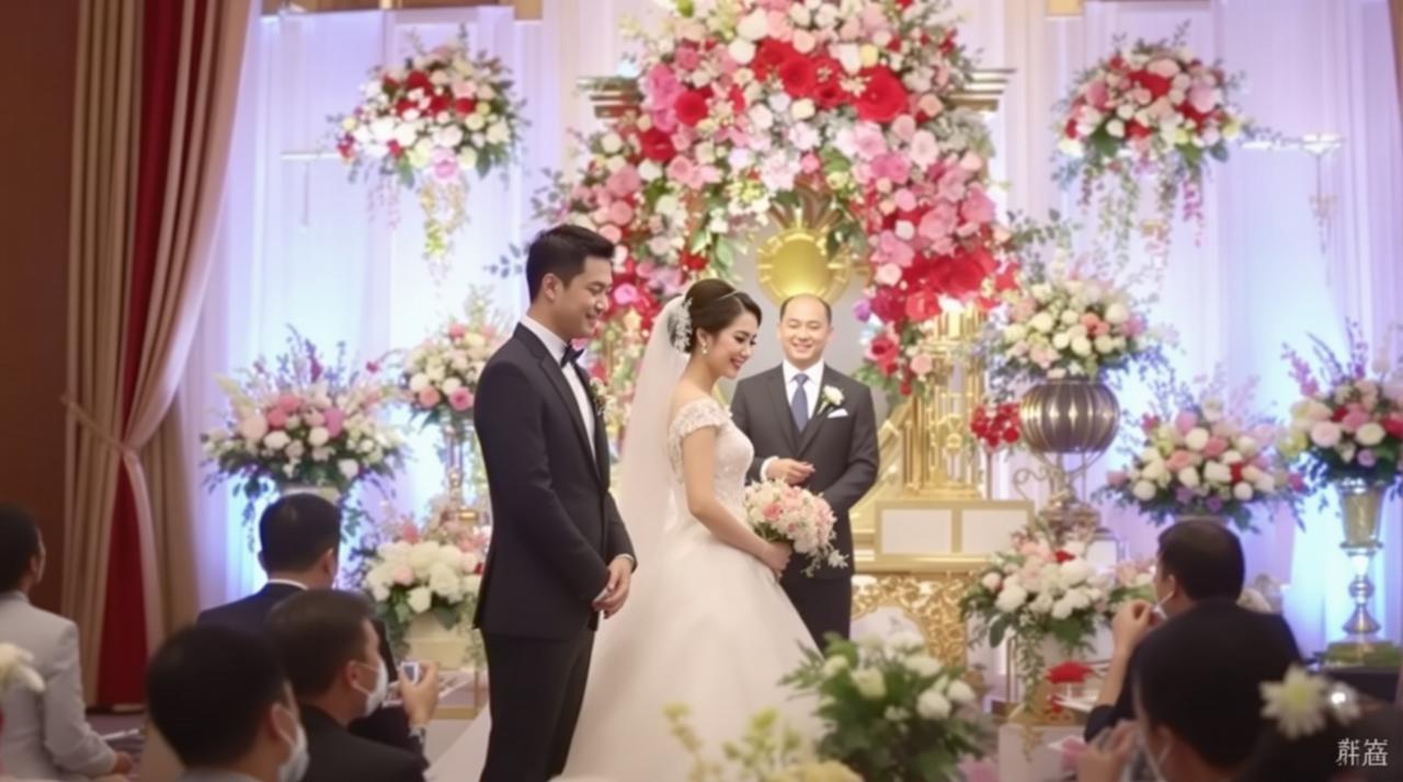 知名女演员与神秘富二代秘密领证!婚礼现场照片首次曝光